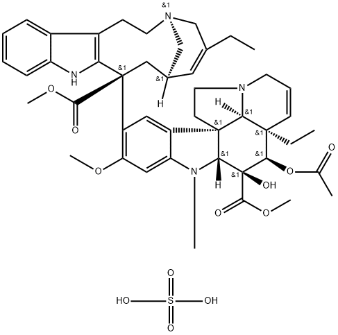 Anhydro Vinblastine Disulfate Salt Structure