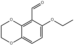 1,4-Benzodioxin-5-carboxaldehyde,6-ethoxy-2,3-dihydro-(9CI) Structure