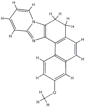 Phenanthro[4,3:4,5]imidazo[1,2-a]pyridine,  7,8-dihydro-3-methoxy- Structure