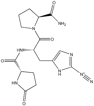 thyrotropin-releasing hormone, 2-diazohistidinyl- Structure