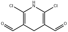 2,6-Dichloro-1,4-didihydropyridine-3,5-dicarboxyaldehyde Struktur