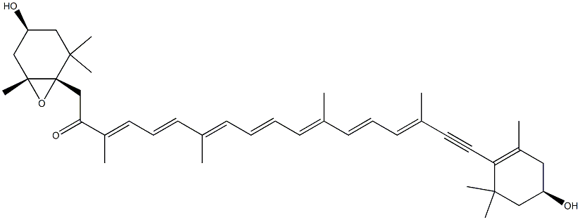 ハロシンチアキサンチン 化学構造式