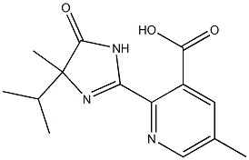 3-吡啶羧酸-2-[4-5-二氢-4-甲基-4-(1-甲基乙基)-5-氧-1H-咪唑-2-基]-5-甲基酯 结构式