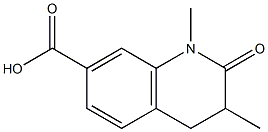 7-Quinolinecarboxylicacid,1,2,3,4-tetrahydro-1,3-dimethyl-2-oxo-(9CI) Struktur