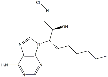 rac erythro-9-(2-Hydroxy-3-nonyl)adenine, Hydrochloride Structure