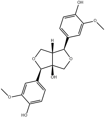 8-Hydroxypinoresinol Struktur