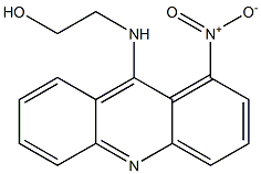 2-[(1-ニトロアクリジン-9-イル)アミノ]エタノール 化学構造式