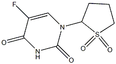 1-(2'-tetrahydrothienyl)-5 fluorouracil-1-'1'-dioxide Structure