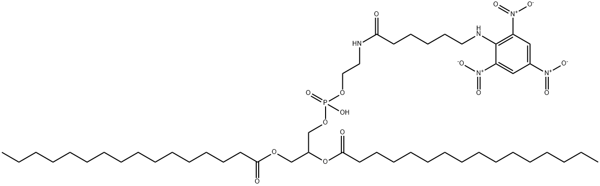 N-(2,4,6-trinitrophenyl-6-N-aminocaproyl)-1,2-dipalmitoylphosphatidylethanolamine Structure