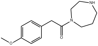 1-(1,4-diazepan-1-yl)-2-(4-methoxyphenyl)ethan-1-one Structure