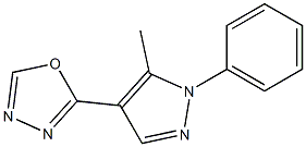 1,3,4-Oxadiazole,2-(5-methyl-1-phenyl-1H-pyrazol-4-yl)-(9CI) Structure