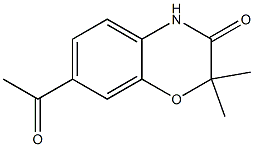 2H-1,4-Benzoxazin-3(4H)-one,7-acetyl-2,2-dimethyl-(9CI) 化学構造式