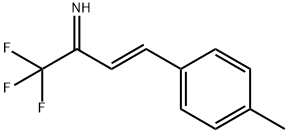 (3E)-1,1,1-Trifluoro-4-(4-methylphenyl)-3-buten-2-imine 化学構造式