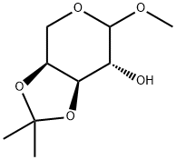 L-Arabinopyranoside,methyl3,4-O-(1-methylethylidene)-(9CI) Struktur