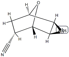 (1β,2α,4α,5β,6α)-3,8-ジオキサトリシクロ[3.2.1.02,4]オクタン-6-カルボニトリル 化学構造式