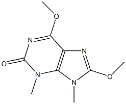 2H-Purin-2-one,3,9-dihydro-6,8-dimethoxy-3,9-dimethyl-(9CI) Struktur