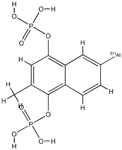 astato-2-methyl-1,4-naphthoquinol diphosphate Structure