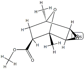 (2α,4α,6β)-1α,5α-Dimethyl-3,8-dioxatricyclo[3.2.1.02,4]octane-6-carboxylic acid methyl ester Structure