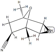 (2α,4α,6β)-1α,5α-Dimethyl-3,8-dioxatricyclo[3.2.1.02,4]octane-6-carbonitrile Structure