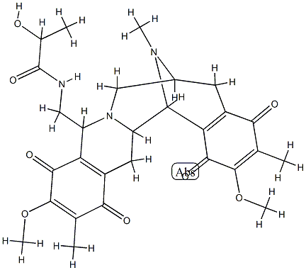 21-decyano-25-dihydrosaframycin A 结构式