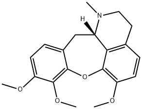 [12aS,(+)]-1,2,3,12aβ-Tetrahydro-1-methyl-6,8,9-trimethoxy-12H-[1]benzoxepino[2,3,4-ij]isoquinoline Structure