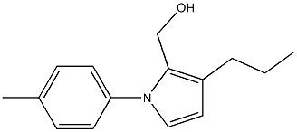 1H-Pyrrole-2-methanol,1-(4-methylphenyl)-3-propyl-(9CI) Structure