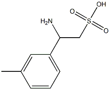 Benzeneethanesulfonic acid, ba-amino-3-methyl- (9CI) Struktur