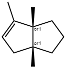 Pentalene, 1,2,3,3a,6,6a-hexahydro-3a,4,6a-trimethyl-, (3aR,6aR)-rel- (9CI) Struktur