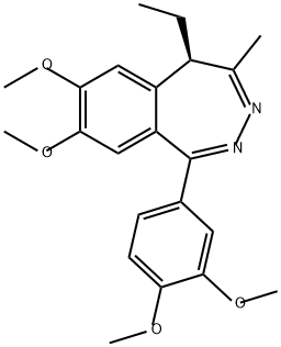 DEXTOFISOPAM,(R)-(5R)-1-(3,4-DIMETHOXYPHENYL)-5-ETHYL-7,8-DIMETHOXY-4-METHYL-5H-2,3-BENZODIAZEPINE,82059-50-5,结构式