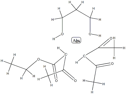 1,3-丙二氧基钛双(乙酰乙酸乙基酯)(乙酰丙酮), 82089-64-3, 结构式