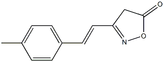 5(4H)-Isoxazolone,3-[(1E)-2-(4-methylphenyl)ethenyl]-(9CI) Structure