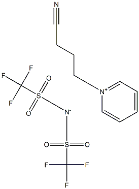 1-(3-氰丙基)吡啶双(三氟甲基磺酰基)亚胺, 820972-37-0, 结构式