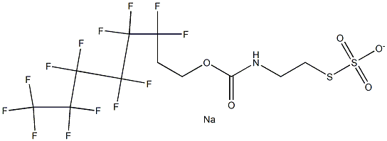 Carbamic acid, [2-(sulfothio)ethyl]-, C-(3,3,4,4,5,5,6,6,7,7,8,8,8-tridecafluorooctyl) ester, monosodium salt|