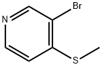 3-bromo-4-methylthio-pyridine Structure