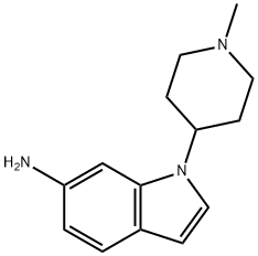 1H-Indol-6-amine,1-(1-methyl-4-piperidinyl)-(9CI) Structure
