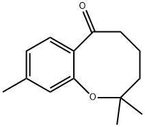 2,3,4,5-Tetrahydro-2,2,9-trimethyl-6H-1-benzoxocin-6-one Structure