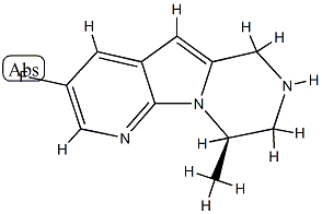 (9R)-3-Fluoro-6,7,8,9-tetrahydro-9-methylpyrido[3′,2′:4,5]pyrrolo[1,2-a]pyrazine Structure