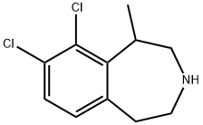 1H-?3-?Benzazepine, 8,?9-?dichloro-?2,?3,?4,?5-?tetrahydro-?1-?methyl- Struktur