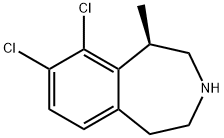 1H-?3-?Benzazepine, 8,?9-?dichloro-?2,?3,?4,?5-?tetrahydro-?1-?methyl-?, (1R)?- Struktur