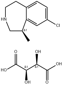 绿卡色林-L-酒石酸盐,824430-78-6,结构式