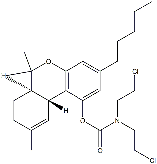delta-9-tetrahydrocannabinol dichloroethyl carbamoyl ester Struktur