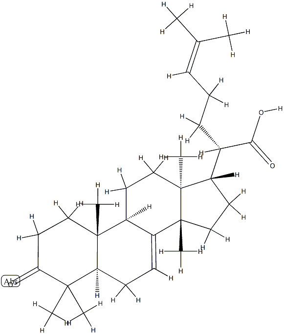 3-Oxotirucalla-7,24-dien-21-oic acid Structure