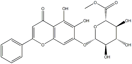 バイカリンメチルエステル 化学構造式
