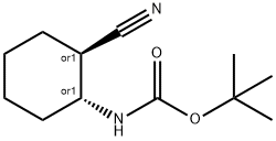 CarbaMic acid, N-[(1R,2R)-2-cyanocyclohexyl]-, 1,1-diMethylethyl ester, rel- Structure