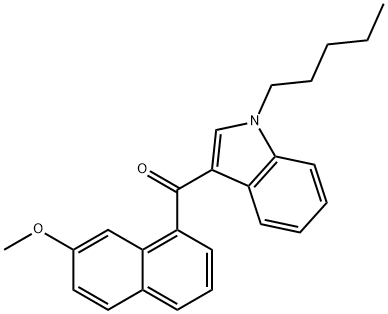 JWH 081 7-methoxynaphthyl isomer Struktur