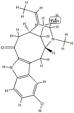 10-Hydroxy-16-epiaffinine Struktur