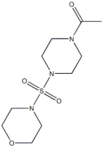 4-[(4-acetyl-1-piperazinyl)sulfonyl]morpholine Struktur