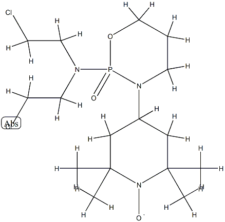 3-(1-oxy-2,2,6,6-tetramethyl-4-piperidinyl)cyclophosphamide Struktur