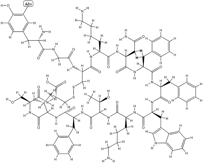somatostatin, iodo-Tyr(1)- Structure