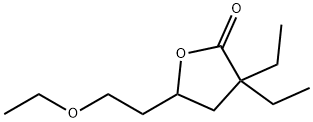 2(3H)-Furanone,5-(2-ethoxyethyl)-3,3-diethyldihydro-(9CI) Structure